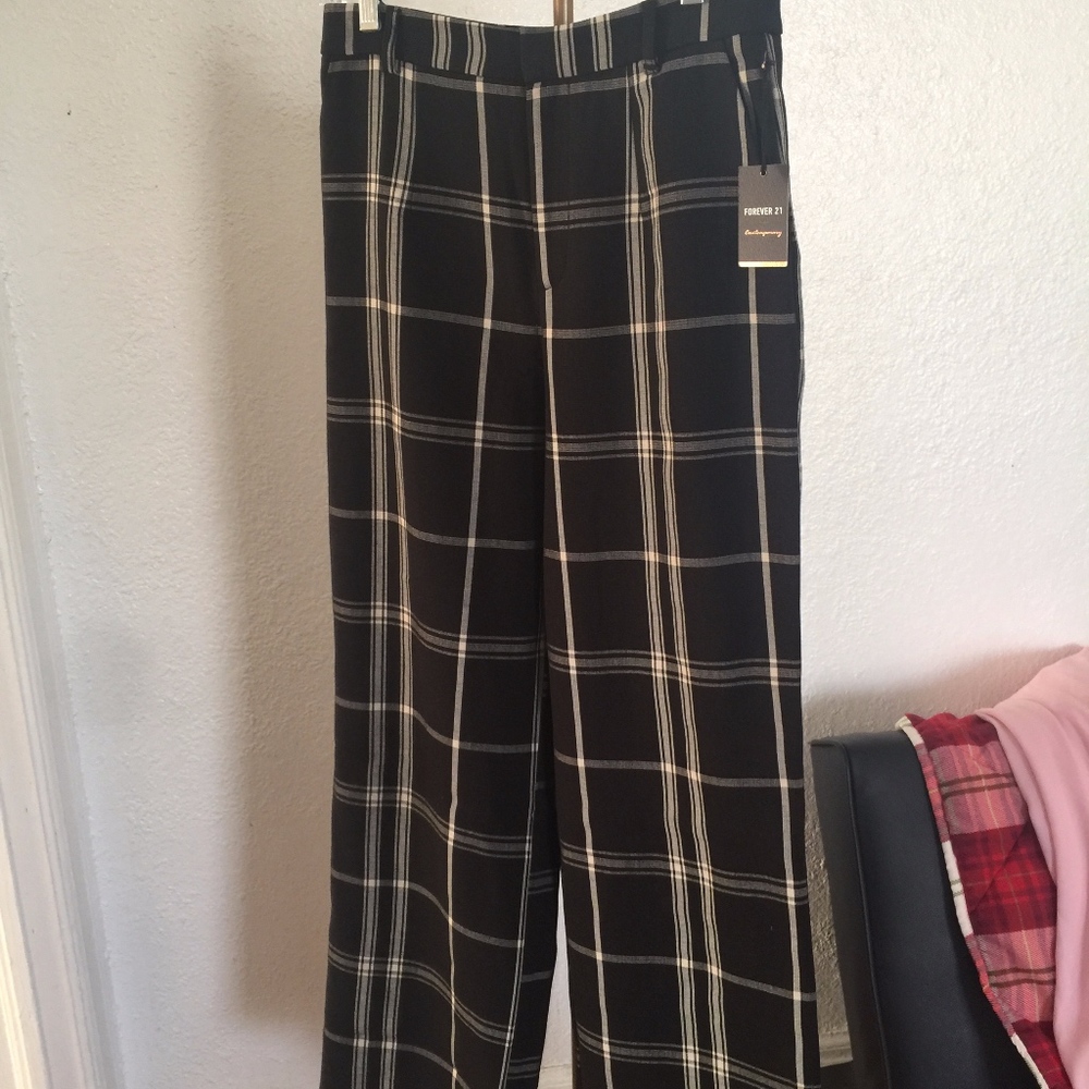 Plaid Ankle Pants